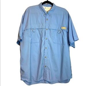 𝅺columbia PFG Short Sleeve Button Down Shirt, size XL